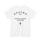 Driven by Faith Cotton T-Shirt | Psalms 23:1 Cross Tee