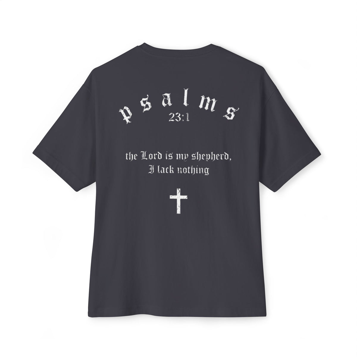 Driven By Faith Oversized T-Shirt/Pump Cover — Minimal Cross Christian Tee