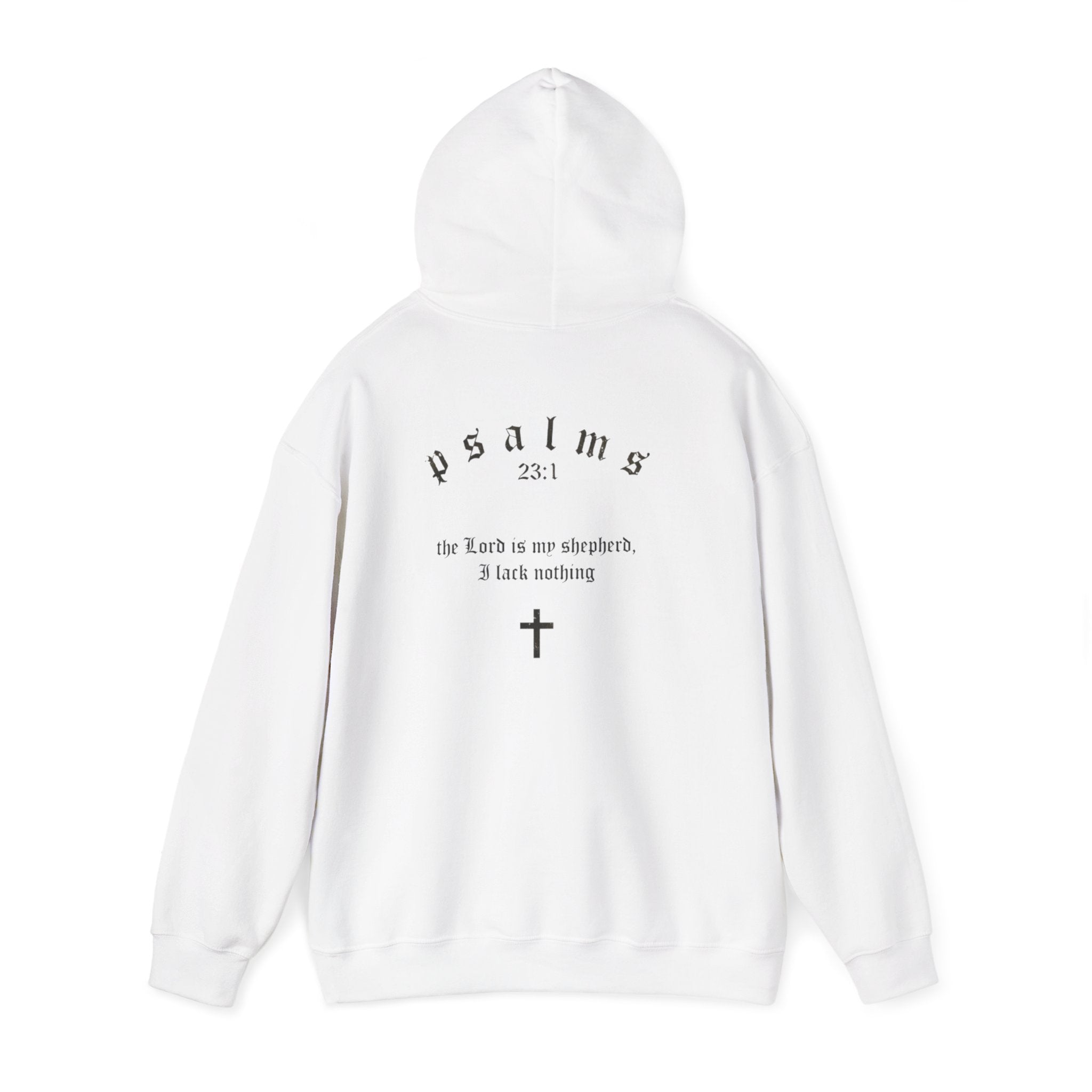 Driven by Faith Hoodie — Psalms 23:1 Christian Cross Sweatshirt