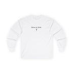 Psalms 23 Long Sleeve Tee — "Driven by Faith" Christian Cross Shirt