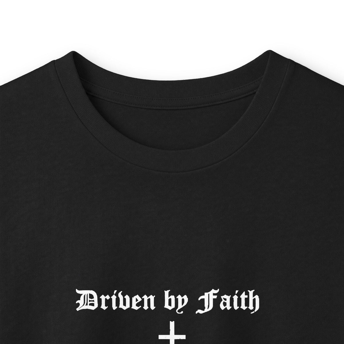 Psalms 23 Long Sleeve Tee — "Driven by Faith" Christian Cross Shirt