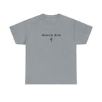 Driven by Faith Cotton T-Shirt | Psalms 23:1 Cross Tee