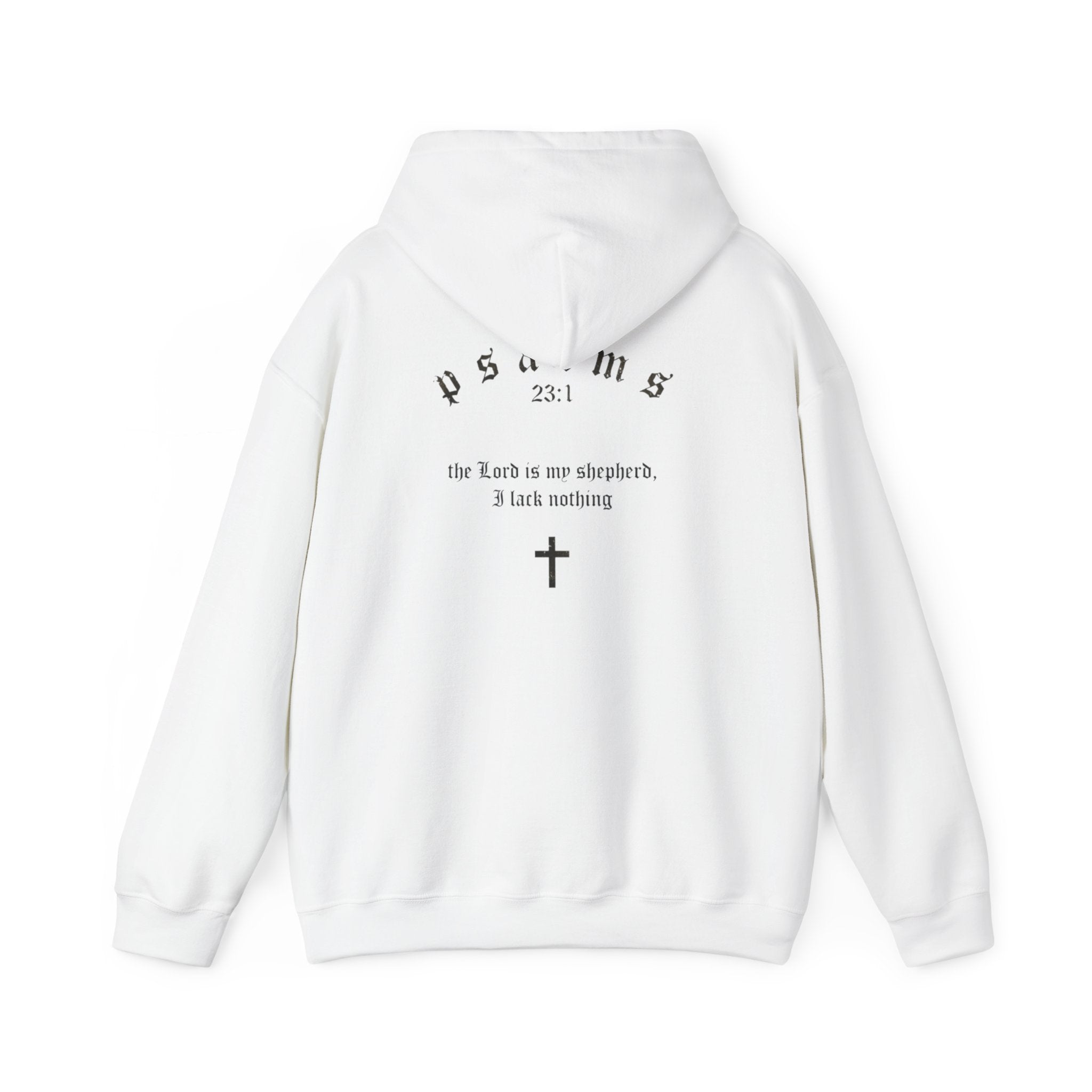 Driven by Faith Hoodie — Psalms 23:1 Christian Cross Sweatshirt