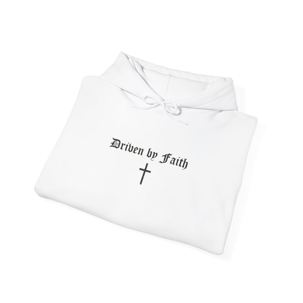 Driven by Faith Hoodie — Psalms 23:1 Christian Cross Sweatshirt