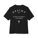 Driven By Faith Oversized T-Shirt/Pump Cover — Minimal Cross Christian Tee