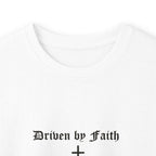 Psalms 23 Long Sleeve Tee — "Driven by Faith" Christian Cross Shirt