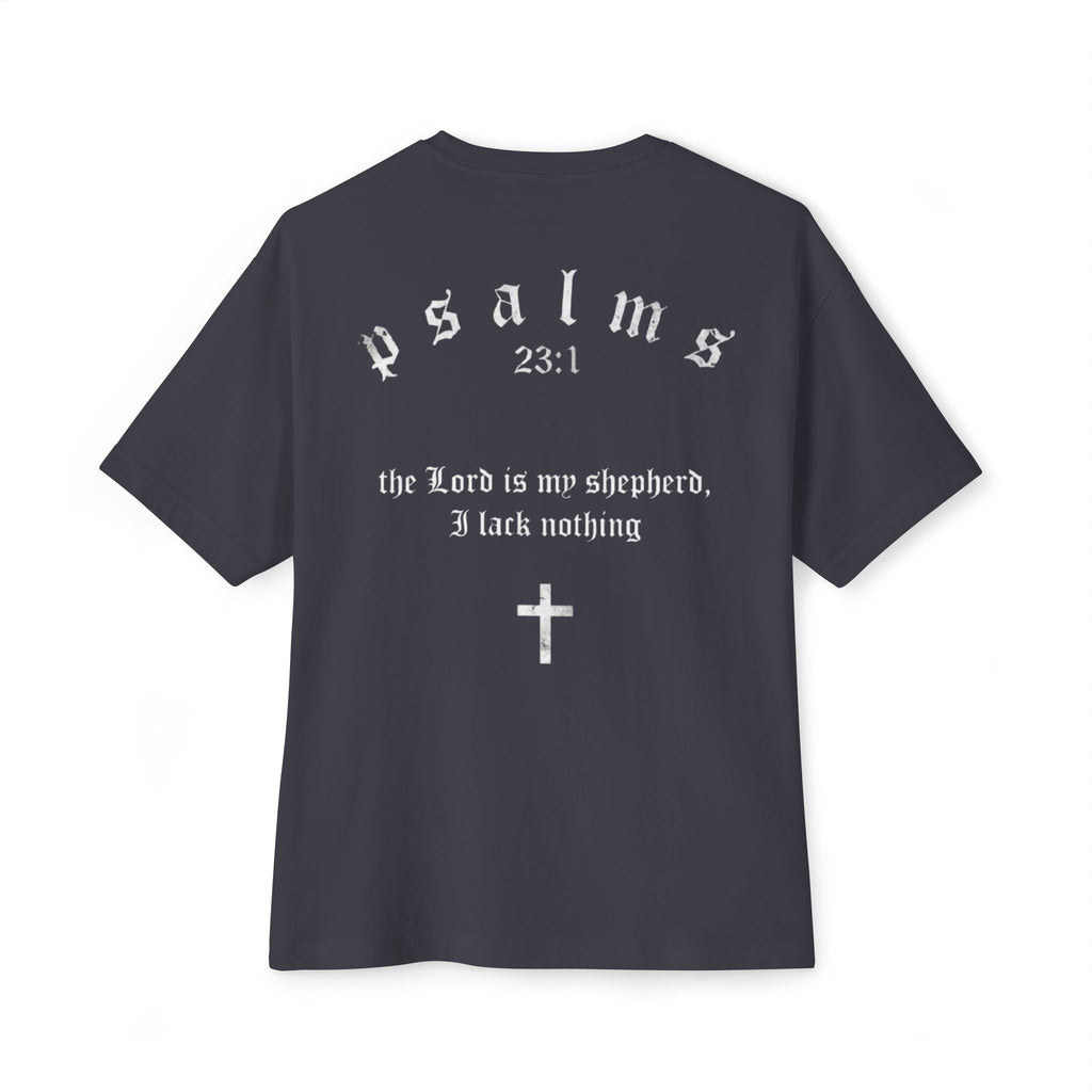 Driven By Faith Oversized T-Shirt/Pump Cover — Minimal Cross Christian Tee