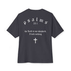 Driven By Faith Oversized T-Shirt/Pump Cover — Minimal Cross Christian Tee